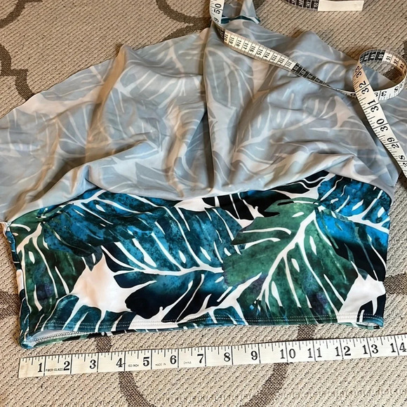Tropical bikini flowy top - Picture 7 of 14